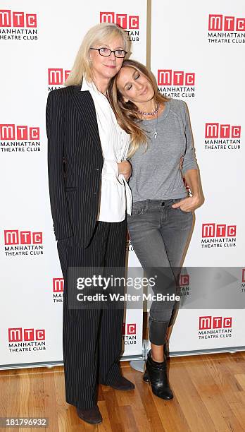 Blythe Danner and Sarah Jessica Parker attending the Meet & Greet for the MTC Production of 'The Commons of Pensacola' at the Manhattan Theatre Club...