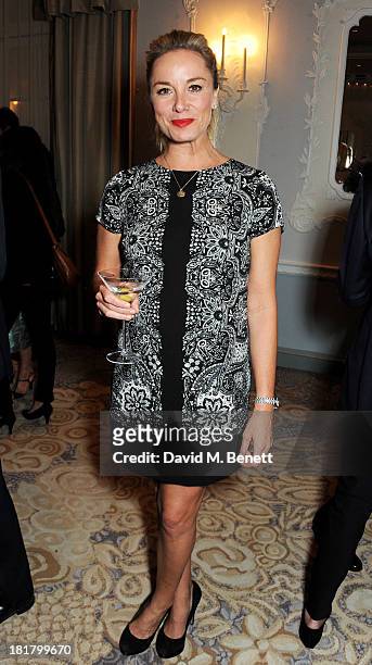 Tamzin Outhwaite attends the launch of "Solo", the new James Bond novel written by William Boyd, at The Dorchester on September 25, 2013 in London,...