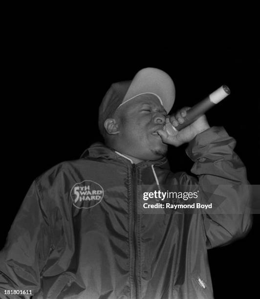 Rapper Scarface of the Geto Boys performs at the Regal Theater in Chicago, Illinois in JANUARY 1992.