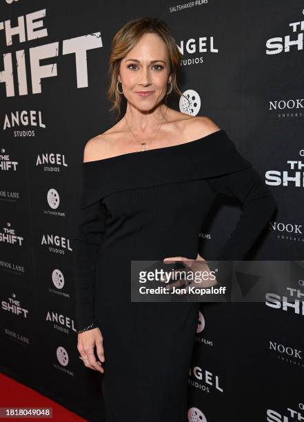 Nikki DeLoach attends Angel Studios Presents The Los Angeles Premiere Of "The Shift" at AMC The Grove 14 on November 27, 2023 in Los Angeles,...