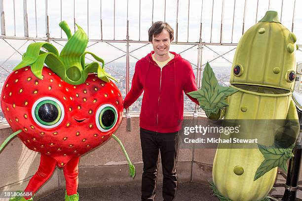 Actor Bill Hader visits at The Empire State Building on September 25, 2013 in New York City.