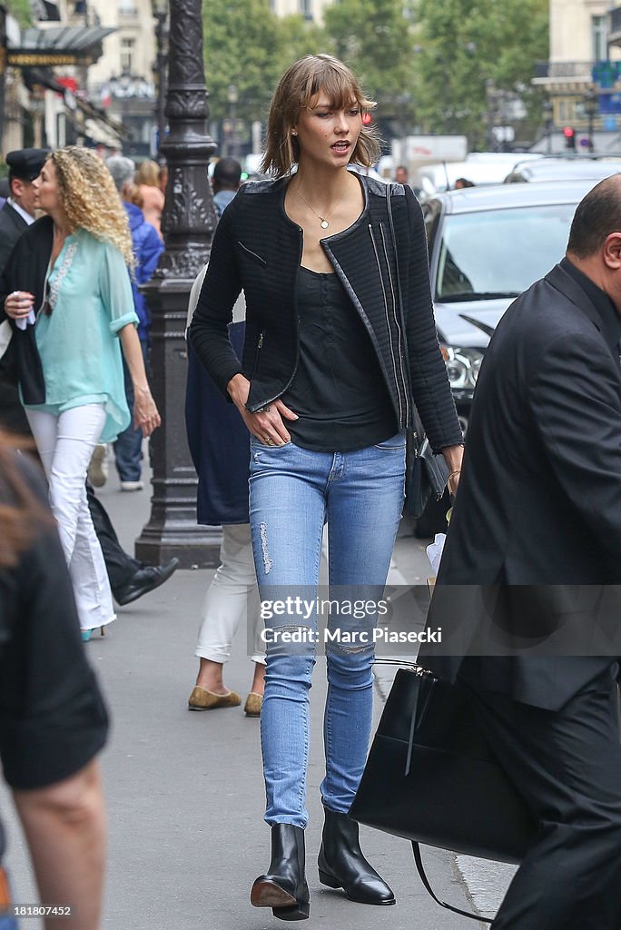 Karlie Kloss Sighting In Paris