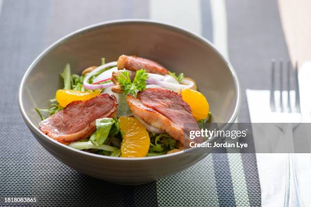 duck salad - cashew pieces stock pictures, royalty-free photos & images