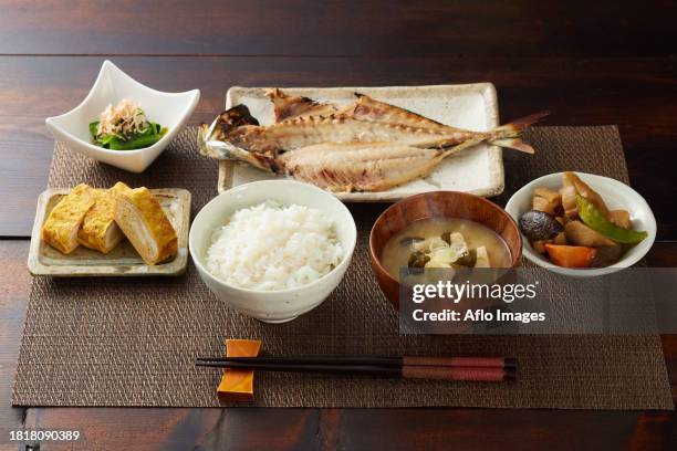 japanese style set meal - chikuzenni stock pictures, royalty-free photos & images