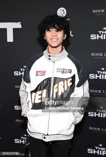 Jordan Palani attends the Los Angeles premiere of "The Shift" at AMC The Grove 14 on November 27, 2023 in Los Angeles, California.