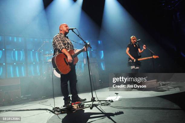 Black Francis and Kim Shattuck of The Pixies perform live on stage on Day 25 of iTunes Festival 2013 at The Roundhouse on September 25, 2013 in...