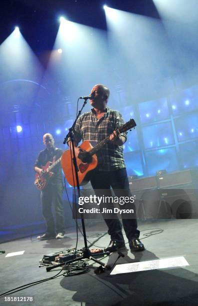 Black Francis and Joey Santiago of The Pixies perform live on stage on Day 25 of iTunes Festival 2013 at The Roundhouse on September 25, 2013 in...
