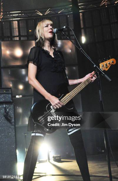 Kim Shattuck of The Pixies performs live on stage on Day 25 of iTunes Festival 2013 at The Roundhouse on September 25, 2013 in London, England.