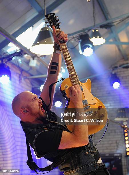 Mark Sheehan from The Script performs on the From The Storehouse With Dermot Whelan show, which aired on RTE 2, ahead of this years Arthur's Day...
