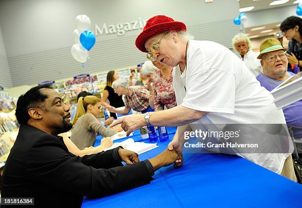 Days of Our Lives" cast member James Reynolds greets fans during a visit Books-A-Million in Greenville, South Carolina, on September 25 to sign...