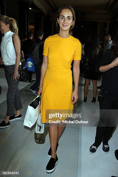 Alexia Niedzielski attends the Rochas show as part of the Paris Fashion Week Womenswear Spring/Summer 2014 on September 25, 2013 in Paris, France.