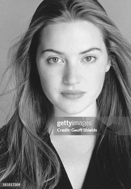 British actress Kate Winslet, London, 1992.