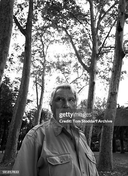 War photographer Don McCullin photographed at the Visa Pour L'image photojournalism festival in Perpignan, France, where he has a major retrospective...