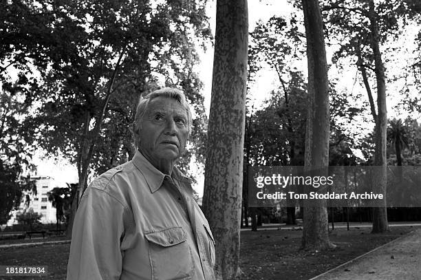 War photographer Don McCullin photographed at the Visa Pour L'image photojournalism festival in Perpignan, France, where he has a major retrospective...