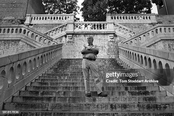 War photographer Don McCullin photographed at the Visa Pour L'image photojournalism festival in Perpignan, France, where he has a major retrospective...