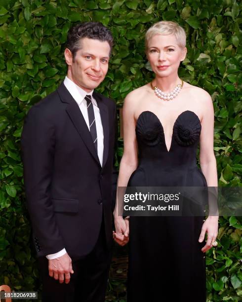 Thomas Kail and Michelle Williams attend the 2023 Gotham Awards at Cipriani Wall Street on November 27, 2023 in New York City.