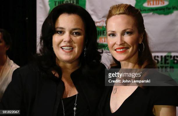 Rosie O'Donnell and Michelle Rounds attend Rosie's Theater Kids 10th Anniversary Gala at The New York Marriott Marquis on September 25, 2013 in New...