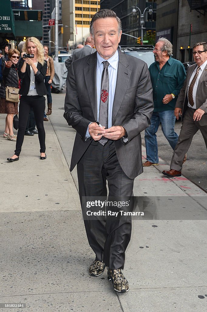 Celebrities Visit "Late Show With David Letterman" - September 25, 2013