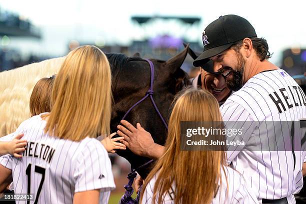 Todd Helton Ranch 70 Todd Helton Reacts Stock Photos, High-Res Pictures, and Images ...