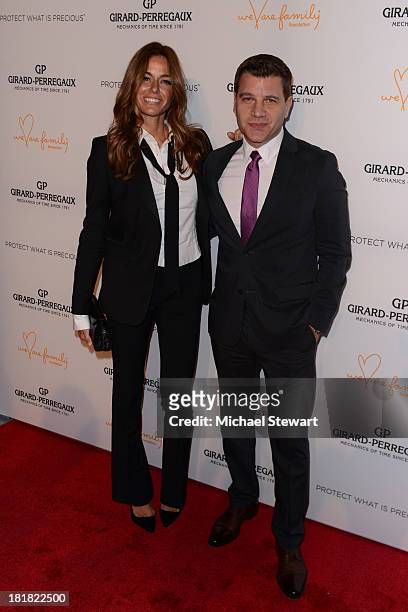 Kelly Bensimon and Tom Murro attend the Girard-Perregaux launch of the Mission of Mermaids watch with Susan and David Rockefeller to benefit Nile...