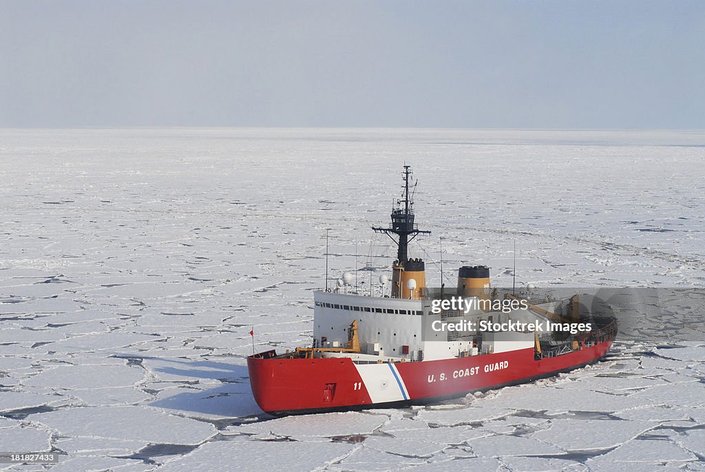 USCGC Polar Sea conducts a research expedition in the Beaufort Sea.