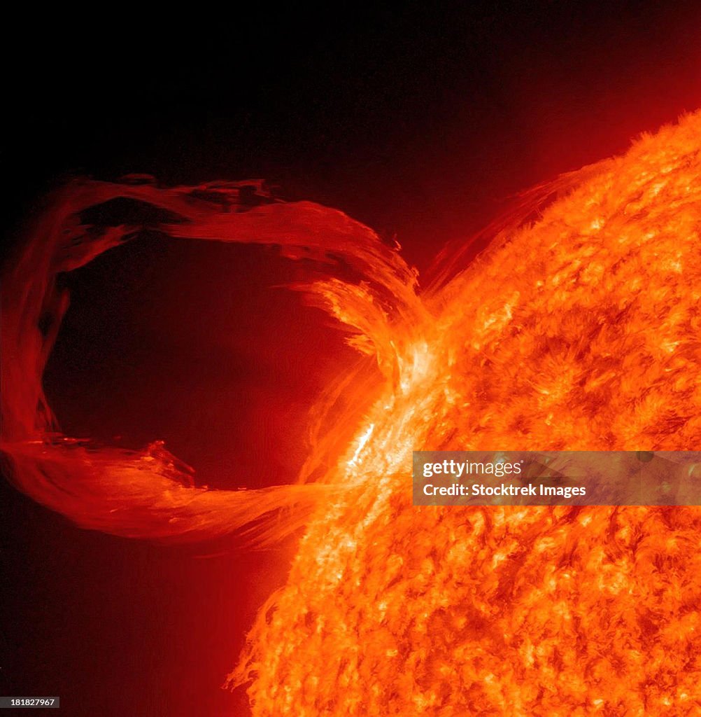 March 30, 2010 - Close-up of a solar eruptive prominence as seen in extreme UV light.