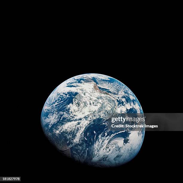 view of earth taken from the aollo 8 spacecraft. - 1968 stock pictures, royalty-free photos & images