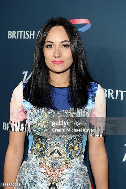 Musician Lauren Harris attends British Airways and Variety Celebrate The Inaugural A380 Service Direct from Los Angeles to London and Discover...