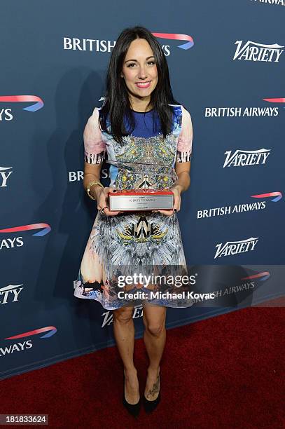 Musician Lauren Harris attends British Airways and Variety Celebrate The Inaugural A380 Service Direct from Los Angeles to London and Discover...