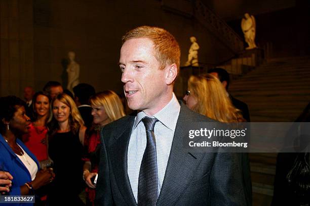 Actor Damian Lewis, co-star of "Homeland," a CIA-focused drama starring Claire Danes and Lewis, attends a screening for the show at the Corcoran...