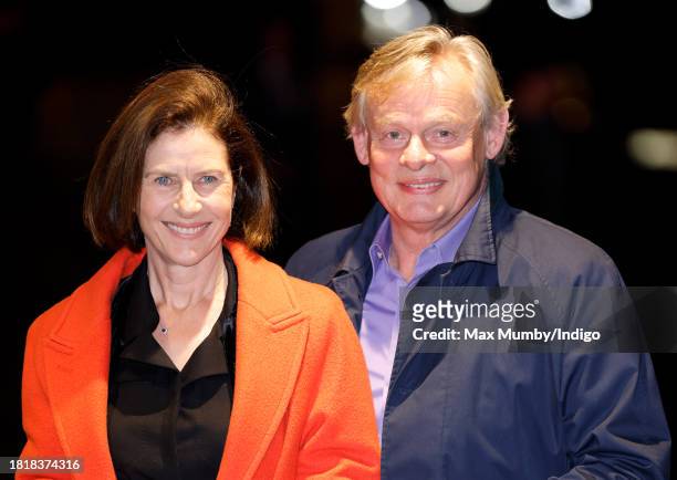 Philippa Braithwaite and Martin Clunes attend The Tusk Conservation Awards 2023 at The Savoy Hotel on November 27, 2023 in London, England. The...