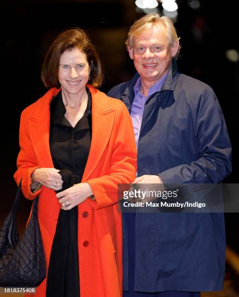 Philippa Braithwaite and Martin Clunes attend The Tusk Conservation Awards 2023 at The Savoy Hotel on November 27, 2023 in London, England. The...