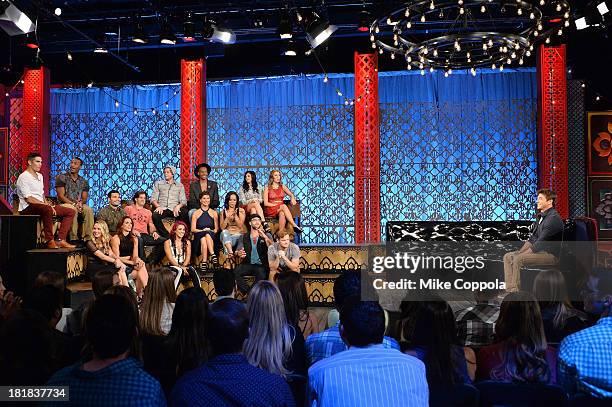 The Challenge: Rivals II" castmembers Jordan Wiseley, Paula Meronek, Marlon Williams, Emily Schromm, Frank Sweeney, Johnny "Bananas" Devenanzio, Cara...