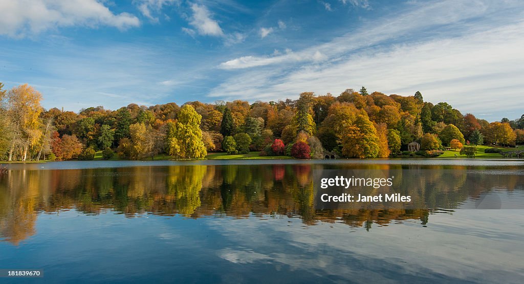 Autumn reflections in the lake