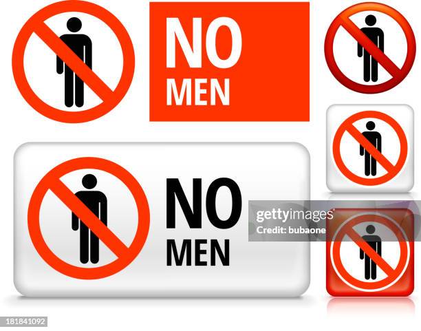 no men royalty free vector art buttons - bathroom organization stock illustrations
