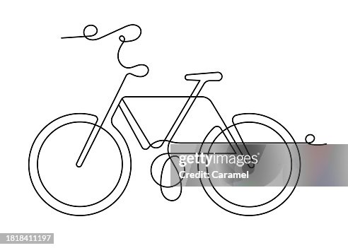 Bicycle Continuous Line Icon Bicycle Continuous Line Icon