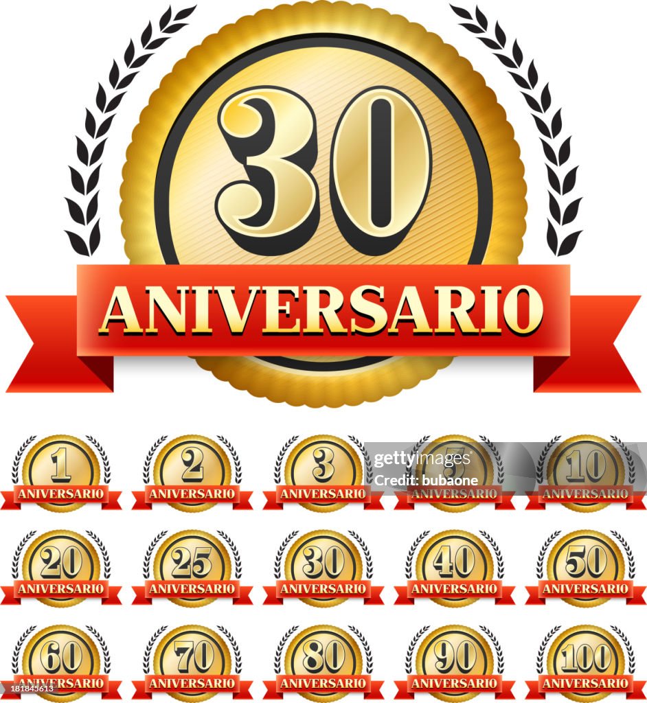 Español de diseño de tarjeta de aniversario