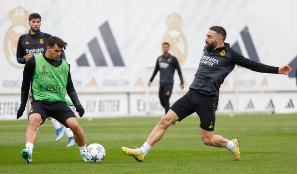 ESP: Real Madrid CF Training Session And Press Conference - UEFA Champions League 2023/24