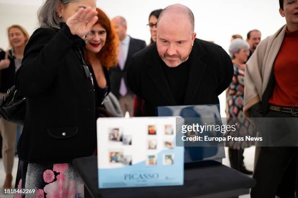 The director of the Reina Sofia, Manuel Segade , during the presentation of the 'Picasso Celebration' coin collection, on the occasion of the...