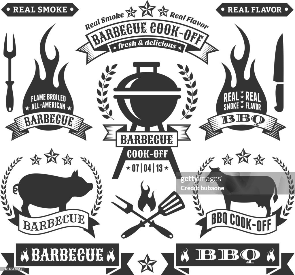 Verão churrasco imagens vetor Royalty free