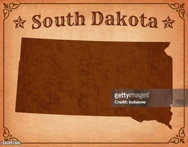 south dakota grunge map with frame - south dakota 幅插畫檔、美工圖案、卡通及圖標