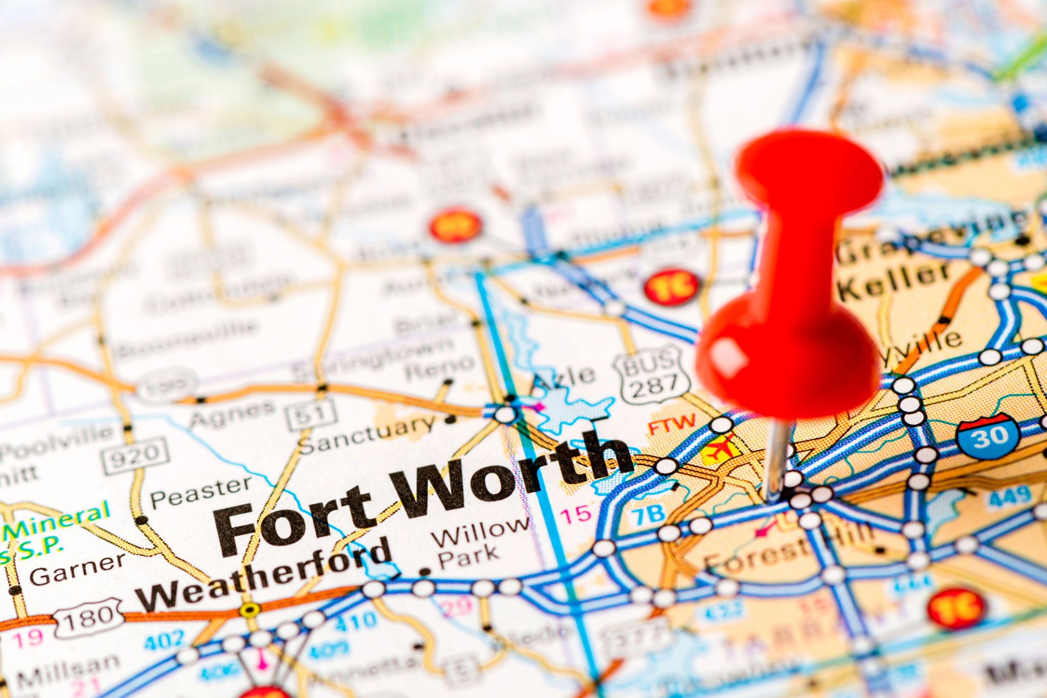 fort worth map
