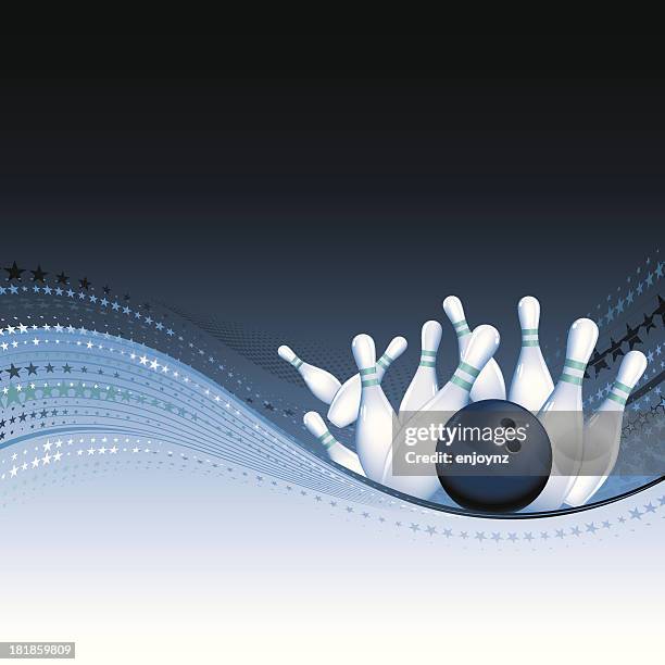 bowling background - bowling alley background stock illustrations