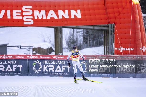 Jarl Magnus Riiber of Team Norway in action, takes 1st place during the FIS Nordic Combined World Cup Men's Gundersen HS140 10km on December 3, 2023...