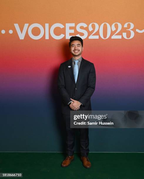 Schuyler Bailar arrives at #BoFVOICES at Soho Farmhouse on November 28, 2023 in Chipping Norton, England.