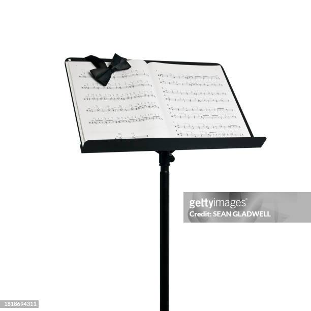 music stand and sheet music - music stand stock pictures, royalty-free photos & images