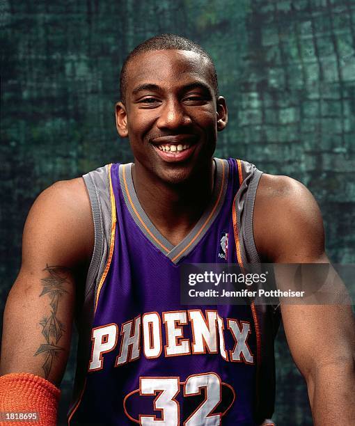 Amare Stoudemire of the Phoenix Suns poses for a portrait prior to the got milk? Rookie Challenge, part of the 2003 NBA All-Star Weekend at Phillips...