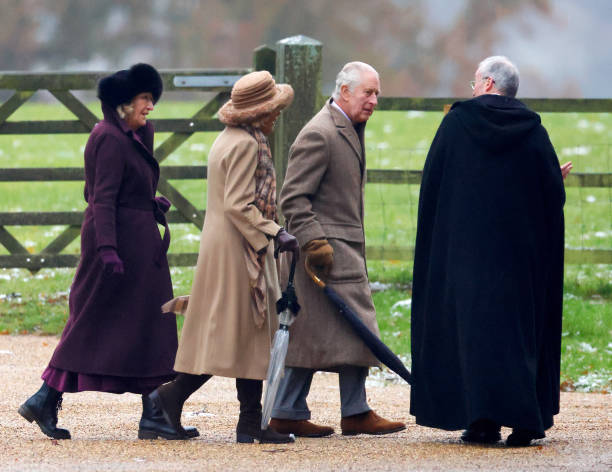 GBR: King Charles III And Queen Camilla Attend Church At Sandringham