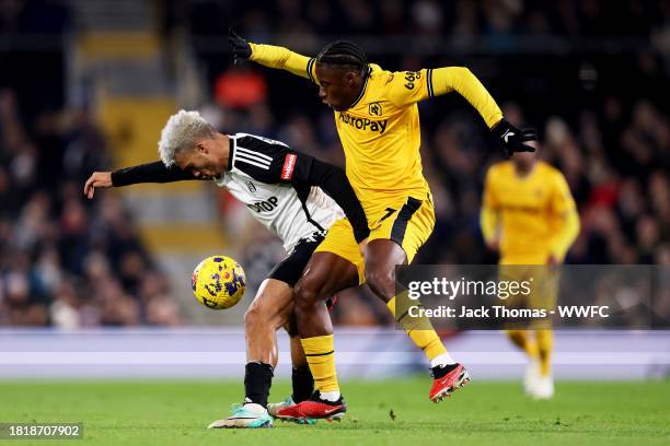 Antonee Robinson of Fulham FC battles for possession against News Photo  - Getty Images