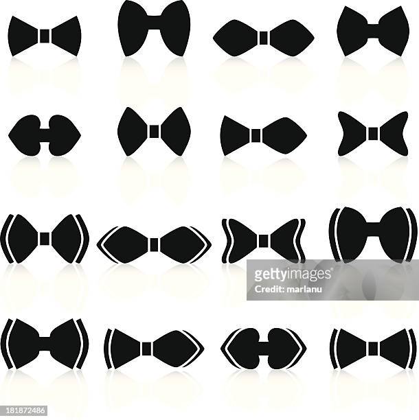 ilustraciones, imágenes clip art, dibujos animados e iconos de stock de bow bridas negro - pajarita